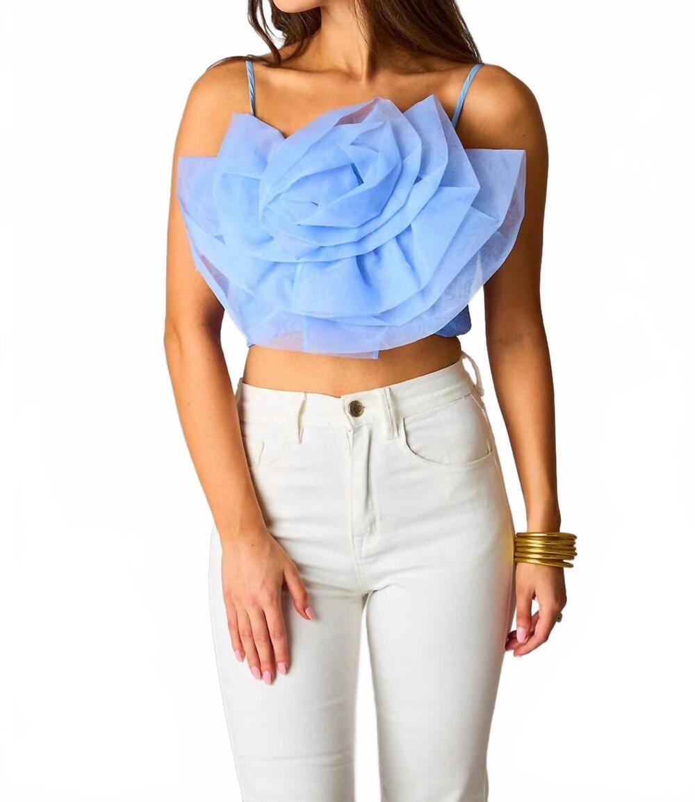 NEW BUDDYLOVE petal top in blue